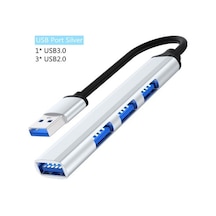 Castleofangels Usb 3.0 Hub - 4 Portlu Yüksek Hızlı Tip C Splitter - Pc Aksesuarları - 5 Gbp
