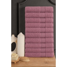 Blanc 10'lu 50x90cm El Yüz & Saç Havlusu Seti Havlu El Havlusu Banyo Havlusu I Çeyiz Havlusu Mürdüm