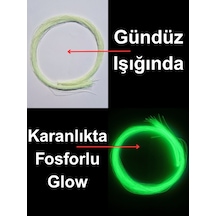Ea genset Beyaz Fosforlu Karanlıkta Parlayan Uv Neon Çapari Simi