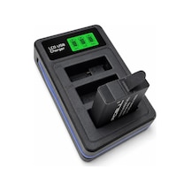 Coverzone 1 Adet Batarya Gopro Hero 5 Hero 6 Hero 7 Hero 8 İle Uyumlu 3 Slot Lcd Ekranlı Usb Batarya Şarj Cihazı Ahdbt-501 Ahdbt-801 Uyumlu Aksiyon Kamera Pil Şarj Ünitesi Go501 Şarj Cihazı Ve Pil