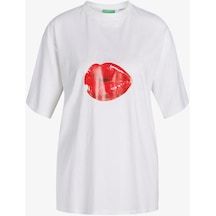 Jjxx Jxkora Loose Kadin Beyaz T-shirt 12254345-brightwhite