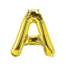 A Harf Folyo Gold Renk Balon 35 Cm Sarı