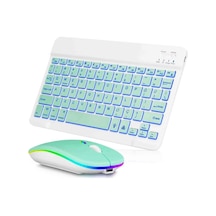 Şık Yeşil Rgb Klavye Mouse Seti 16.8 Milyon Renk Seçeneği