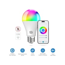 Şımart Akıllı Ampul Wifi Rgb Led 12w E27 1100 Lümen Yüksek Parlaklık Uygulama Kontrollü Diğer