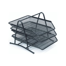 Evrak Rafı Metal Perforeli 3 Lü Siyah 9181 1 Paket 12 Adet