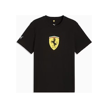 Puma Ferrari Colored Shield Tee 635310-01 Tişört Erkek T-shirt Siyah