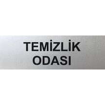 Temizlik Odası Tabelası Kapı Yönlendirme Levhası 15 Cm X 5 Cm