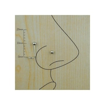 1mm Spiral Çelik Hızma Piercing Top:2,5mm Çelik