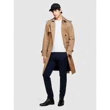 Sisley Streç Pamuklu Kemer Delikli Slim Fit Pantolon Erkek Lacivert Pantolon - 324p4aıhsf021