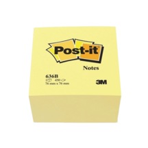 Post-it Yapışkanlı Not Kağıdı Küp 450 Yaprak 76x76 Sarı