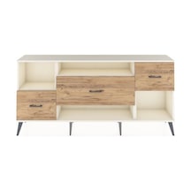 Arges Konsol 2 Raflı 3 Çekmeceli 176x30x83 Aytaşı-aytaşı/çam Aytaşı/çam