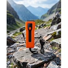 Su Geçirmez Ön Far 5000 Mah Powerbanklı Uczzz828fenerpowerbank-1 Çok Renkli
