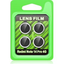 Mey İthalat Redmi Note 14 Pro 4g Raze Metal Kamera Lens - Gümüş
