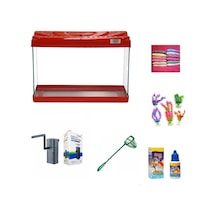 Kanki Pet 30 Cm Akvaryum Hazır Set 3018 Kırmızı