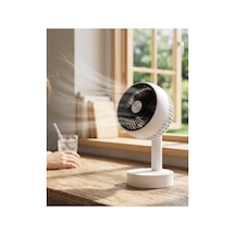Sessiz Çalışan Şarjlı Mini Fan Masa Ve Araç Kullanımına Uygun - Bbbbbb2687-6728 Renkli