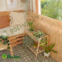 110cm Yükseklik X 100cm Genişlik Bambu Kamış Hasır Çit Dekoratif Bahçe Balkon Ve Duvar Çiti Reed Fence
