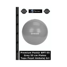 Premium Postür Bpt-55 Grey 55 Cm Plates Topu Poşet Ambalaj Gri