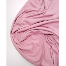 Toz Pembe Renkte Yumuşak Ama Pamuk Pamuk Süprem Penye Kumaş Tişörtlük & Elbiselik En: 165cm-12400