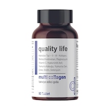 Multi Collagen 90 Tablet - Tip 1-2-3-5-10 Kolajen Msm Magnezyum C Vitamini Yumurta Kabuğu Zarı Çinko