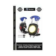 Premium Yürüyüş Ekipmanı Fonksiyonel Lamba Cep Feneri Wrt Şarjlı Led Lambası Kamp Çakmak Mini Fener Çok Renkli