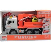 Ctoy Sesli Ve Pilli Vinçli Çöp Taşıyıcı