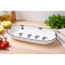 30 Cm Kayık Tabak Çok Renkli