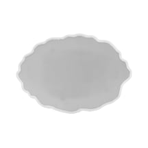Epoksi Silikon Kalıp Yerli Nişan Ve Söz Tepsi Kalıbı Oval Düzensiz Dalgalı 23x36 Cm
