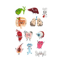 Sevimli Organlar Sticker Set