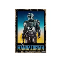 Bedeko Mandalorian Model Ahşap Tablo 35 Cm X 50 Cm