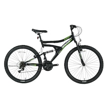 Bisan Mts 4300 Dağ Bisikleti 40cm V 24 Jant 21 Vites Siyah Yeşil Siyah - Yeşil