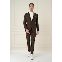 Efor C 695 Slim Fit Kakao Spor Ceket Kahverengi