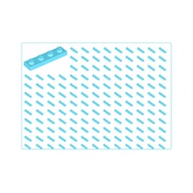 Yedek Parçalar: Plate 1x4: 100 Adet 1x4 Plate Parts Plaka Su Mavisi - Medium Azure Plate 3710