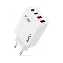 Schitec 100w 4 Çıkışlu 2 Type-c + 2 Usba Qc 3.0 Süper Hızlı Şarj Adaptörü Başlığı Hg/ta-106eu