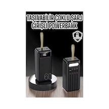 Powerbank 60.000 Mah 4 Portlu Uzun Şarj Süreli Dijital Göstergeli - Çok Renkli