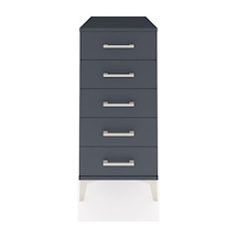 Kronos Komodin 5 Çekmeceli 44x59x96 Antrasit-antrasit Antrasit