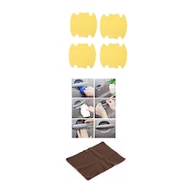 5li Set Araba Kapı Kolu Koruyucu Çizilme Önleyici Şeffaf Sticker Film Koruma Seti Crchmgo Renkli