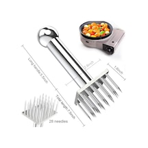 Pişirme Aletleri İçin 28 Paslanmaz Çelik Keskin İğne Bıçağa Sahip Profesyonel Et Dövücü