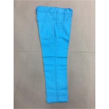 Nacar Store Çocuk 29ekim 10kasım 23nisan Gösteri Özel Gün Içten Lastik Ayarlamalı Keten Pantolon Turkuaz