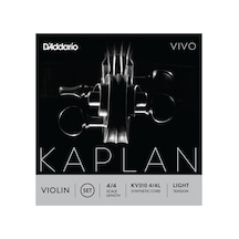 Daddarıo Kv310l Keman Tel Seti, Kaplan Vıvo, 4/4 Scale, Lıght Tens