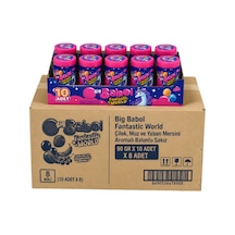 Big Babol Fantastic World Çilek, Muz Ve Yaban Mersini Aromalı Balonlu Sakız 90 Gr X 10 Adet X 8 Adet-395