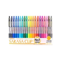 Zebra Sarasa Clip Jel Mürekkepli Roller. Basmalı. 0.7 MM. 20'li Se