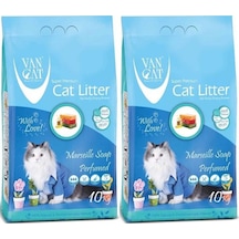 Vancat Marsilya Sabunlu İnce Taneli Kedi Kumu 2 x 10 KG