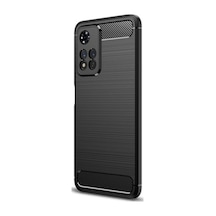 Xiaomi Redmi Note 11 Pro Çin Vers. Brushed Silikon Kilif - Siyah 537457404