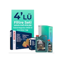 Bosch Skoda Superb 1.9 Dizel Filtre Bakım Seti Castrol Motor Yağlı (2001-2009) 4 Lü