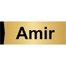 Amir 10x20cm Altın Renk Metal Yönlendirme Levhası