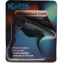 Nemesis Fc-75/b Gitar Kaposu Siyah Tek Elle Hızlı Tak-çıkar M