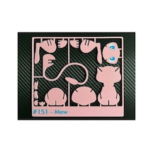 Pembe Efsanevi Kedi Anime Figür Yapboz Kiti - Kendin Yap Dıy Eğlenceli Masaüstü Dekorasyon Süsü, Birleştirilebilir Maket Oyuncak, Gençler Ve Koleksiyonerler İçin Yaratıcı Hediye 15x13 Cm