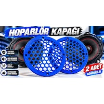 Mavi 16cm Hoparlör Kapağı - Mavi Kaliteli Plastik Midrange Hoparlör Kapak 16 Cm - 2 Adet
