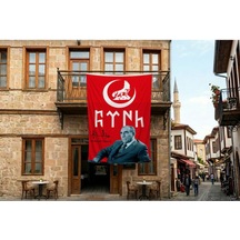 Bozkurt Hilal Ve Alparslan Türkeş 140gr Premium Raşel Kumaş Bayrak 300x450 Cm Diğer