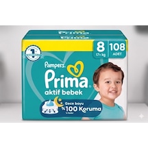 Prima Bebek Bezi 8 Beden 17+ Kg Xxx Large 108 Adet Süper